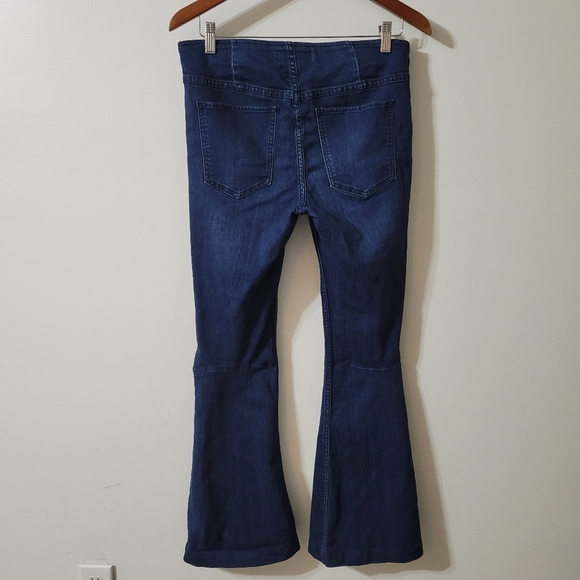 Free People Penny Pull On Flare Stretch Jeans Size 29 - Picture 5 of 11